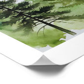 パインツリーズウォールアート ポスター (角)