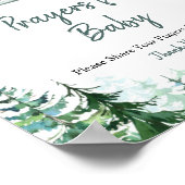 パインツリーズウッドランド祈りの言葉ベビーサイン ポスター (角)