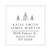 パインツリーズツーサーナムクリスマス差出人住所 ラバースタンプ (インプリント)