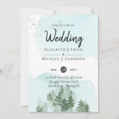 パインツリーズティール（緑がかった色）とセージ結婚ズ (正面)