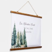 パインツリーズ結婚オルタナティブ 吊り下げ型タペストリー (傾斜あり)