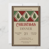 パインツリーズ&ハーレクイン招待状 招待状 (正面)