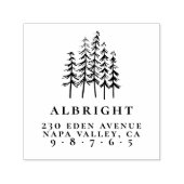 パインツリーズ&ファミリー名フォーマル差出人住所 セルフインキングスタンプ (デザイン)