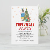 パインツリートナカイクリスマスパーティー 招待状 (スタンド正面)