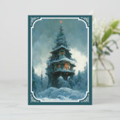 パインツリーハウス |クリスマスツリー 招待状 (スタンド正面)