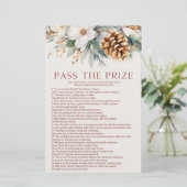 パインツリーパスザプライズブライダルシャワーゲーム 便箋 (スタンド正面)
