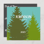 パインツリーファミリー懇親会招待状 シーズンカード (正面/裏面)