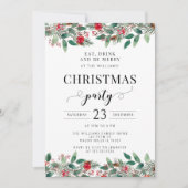 パインツリーフェスティバルクリスマスパーティの招待状 招待状 (正面)