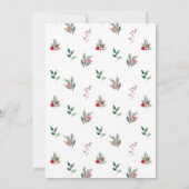 パインツリーフェスティバルクリスマスパーティの招待状 招待状 (裏面)