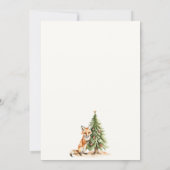 パインツリーフォックスクリスマスパーティー 招待状 (裏面)