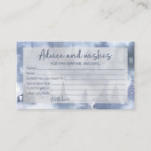 パインツリーフォレストアドバイスアンドウィッシュブライダルシャワー エンクロージャーカード (正面)