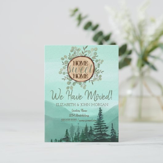 パインツリーフォレストウッドテーマホームスウィートホーム 案内ポストカード (スタンド正面)