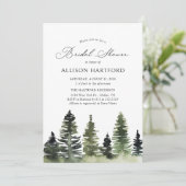 パインツリーフォレストウッドランドブライダルシャワー 招待状 (スタンド正面)