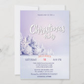 パインツリーフォレストクリスマスパーティー 招待状 (正面)