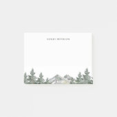 パインツリーフォレストマウンテンパーソナライズされた ポストイット (正面)