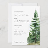 パインツリーフォレ結婚スト 招待状 (正面)