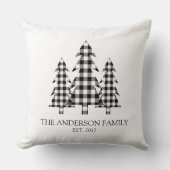 パインツリーフ素朴ァロープレイド装飾用クッション クッション (正面)