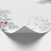 パインツリーブランチズベリーズホリデイ ラッピングペーパー (角)