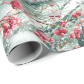 パインツリーブランチズベリーズホリデイ ラッピングペーパー (ロールコーナー)