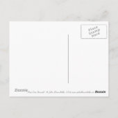 パインツリーブランチ、フローラアートノーザンボタニーグリーン ポストカード (裏面)