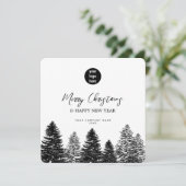 パインツリーホリデー企業のビジネスQRコードロゴ (スタンド正面)