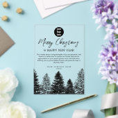 パインツリーホリデー企業のビジネスQRコードロゴ アクリル招待状 (インサイチュ (ウェディング))