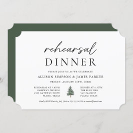 パインツリーマウンテンアウトドアリハーサルディナー 招待状