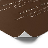 パインツリーマウンテンシグネチャードリンクバーメニュー ポスター (角)