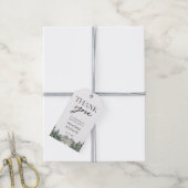 パインツリーマウンテン結婚ズありがとう ギフトタグ (より糸付き)