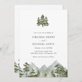 パインツリーマウンテン結婚ズ 招待状 (正面/裏面)