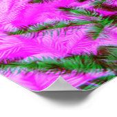 パインツリーモダンスタイル写真アートプリント ポスター (角)