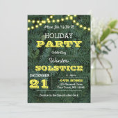 パインツリーライツイエローホリデイ招待状 招待状 (スタンド正面)