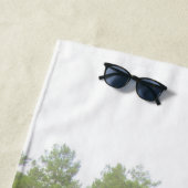 パインツリーリフレクションレイク ビーチタオル (インサイチュ)