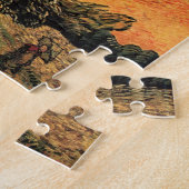 パインツリーレッドスカイ夕日ビンセント・ヴァン・ゴッホ ジグソーパズル (側面)