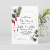 パインツリー企業のクリスマスホリデーパーティー 招待状 (スタンド正面)