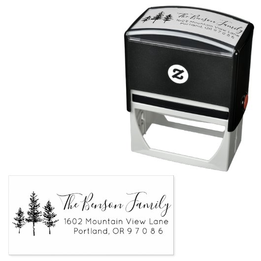 パインツリー差出人住所自己インキングスタンプ セルフインキングスタンプ (インサイチュ)