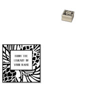 パインツリー蔵書票 ラバースタンプ (押印)