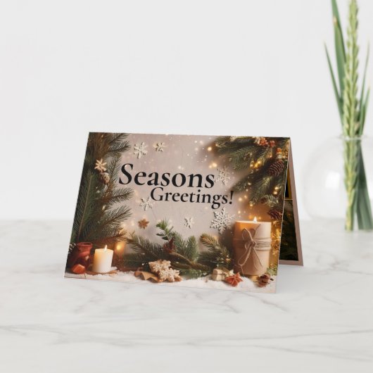 パインツリー5イメージホリデーカード カード (正面)