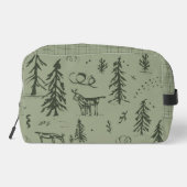 パインディアレイクライフ – セージ緑の森のパターン。 ドップキット (裏面)