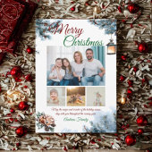 パインニードルクリスマス5フォトファミリーメモリーズ シーズンカード