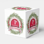 パインニードルリースレッド結婚1周年記念 フェイバーボックス (裏面サイド)