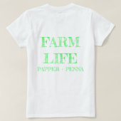 パインハイルファームTシャツ Tシャツ (デザイン裏面)