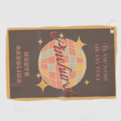 パインハーストシティノースカロライナ州ゴルファー ゴルフタオル (横)