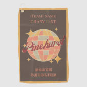 パインハーストシティノースカロライナ州ゴルファー ゴルフタオル (正面)