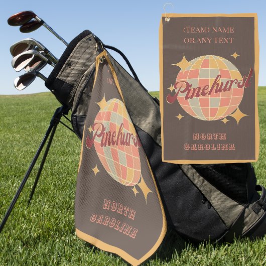 パインハーストシティノースカロライナ州ゴルファー ゴルフタオル