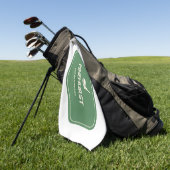 パインハーストノースカロライナのゴルフ目的地 ゴルフタオル (グリーン)