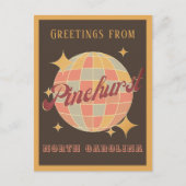 パインハーストノースカロライナUSAヴィンテージはがき ポストカード (正面)