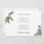 パインバウクリスマスベリーホリデームービング 案内状 (裏面)