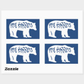 パインバレンスベア 長方形シール (シート)