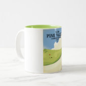 パインバレーカムデンカウンティニュージャージーUSAゴルフ ツートーンマグカップ (正面左)